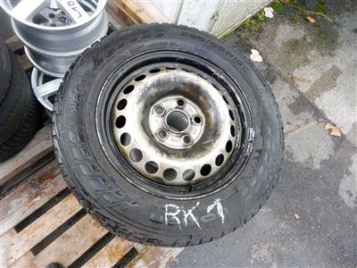4 Reifen "Nokian" auf Stahlfelgen, - Motorová vozidla a technika