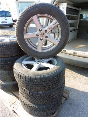 4 Reifen "Bridgestone / Continental" auf Alufelgen, - Cars and vehicles