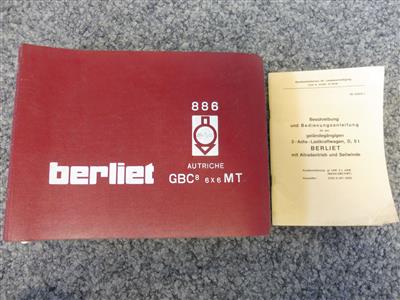 Bedienungsanleitung und Ersatzteilliste für "Berliet GBC8 6 x 6 MT", - Motorová vozidla a technika