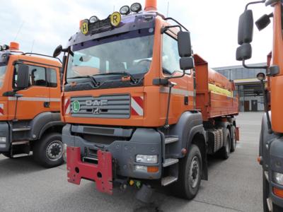 LKW "MAN TGA 28.400 6 x 4-4 BL Automatik" mit Aufsatzstreuer "Küpper-Weisser IMSSL E44070HFS", - Fahrzeuge & Technik ASFINAG