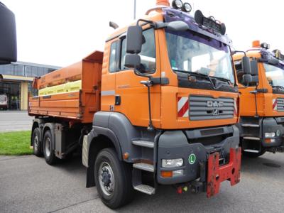 LKW "MAN TGA 28.400 6 x 4-4 BL Automatik" mit Aufsatzstreuer "Küpper-Weisser IMSSL E44070HFS", - Fahrzeuge & Technik ASFINAG