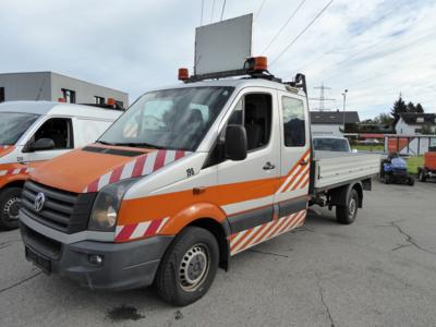 LKW "VW Crafter Doka-Pritsche 35 LR TDI (Euro 5)", - Fahrzeuge und Technik ASFINAG