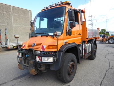 Zugmaschine "Mercedes Benz Unimog U500 Vierradlenkung", - Fahrzeuge und Technik ASFINAG