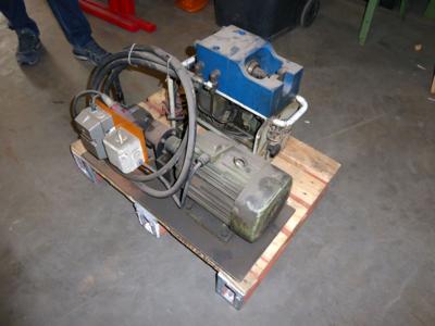 Elektro-Motor mit Hydraulikantrieb, - Motorová vozidla a technika