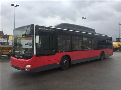 Linienautobus "MAN NL 273 LPG" mit Flüssiggasantrieb und Automatik, - Cars and vehicles