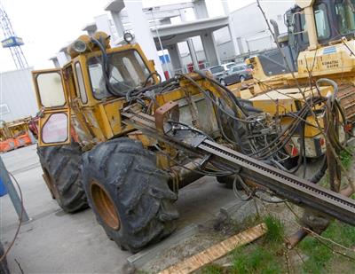 Bohrlafette "Caterpillar CAT 518", - Cars, construction- and forestry machinery