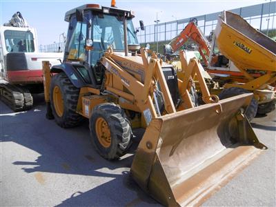 Front- und Tieflöffelbagger CASE 590SLE", - Cars, construction- and forestry machinery