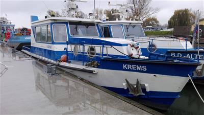 Motorboot bzw. Inspektionsboot "Krems" - Fahrzeuge, Baumaschinen und Forsttechnik