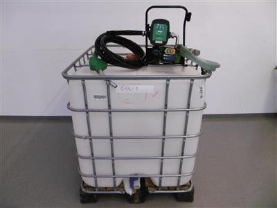 IBC-Container mit Dieselpumpe"Zipper ZI-DOP600", - Fahrzeuge und Technik