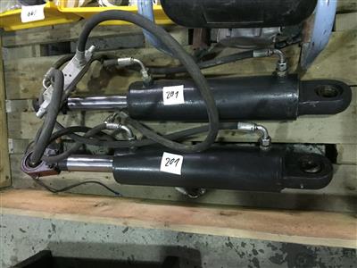 2 Stück Hydraulikzylinder, - Apparecchi tecnici