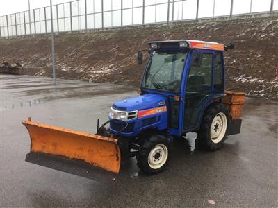 Traktor "Iseki TH 4260 FH Allrad" mit Schneeschild und Heckwalzenstreuer, - Fahrzeuge und Technik