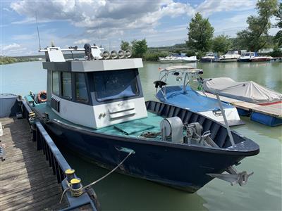 Kajüten-Stahlboot "Wallsee Werft Linz", - Fahrzeuge und Technik