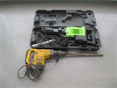 Abbruchhammer "Zipper ZI-ABH1700D" und Bohrhammer "Dewalt", - Fahrzeuge und Technik