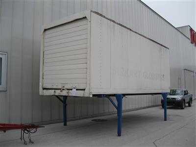 Wechselaufbaucontainer "Göbel" mit Rolltor und Abstellstützen, - Cars and vehicles