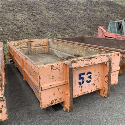 Abroll-Schuttcontainer 2-türig, - Fahrzeug und Technik