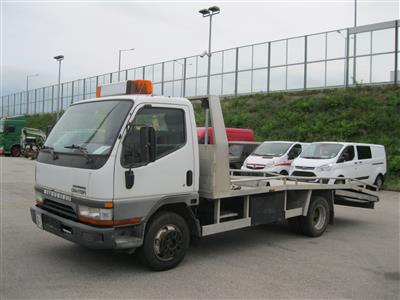 Fahrzeugtransporter "Mitsubishi Conter 60 TD 3350 mm" mit Seilwinde, - Fahrzeuge und Technik