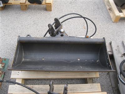 Böschungslöffel hydraulisch schwenkbar für Minibagger "Rhinoceros XN08-12", - Motorová vozidla a technika