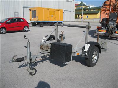 Einachsanhänger (Kabeltransportanhänger) "Hosp PKW 13KT", - Fahrzeuge und Technik