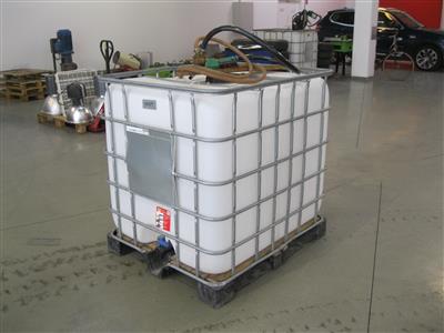 Palettentank 1000 Liter und Dieselpumpe für Bohrmaschine, - Fahrzeuge und Technik