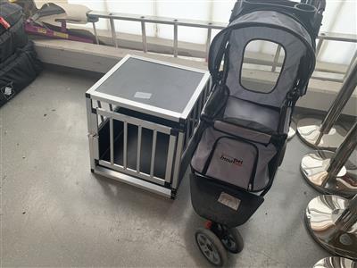 Alu-Hundetransportbox und InnoPet Hundetransportwagen, - Macchine e apparecchi tecnici