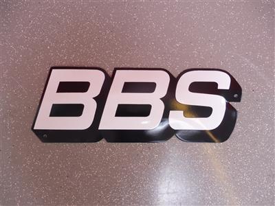 Werbeschild "BBS", - Fahrzeuge und Technik