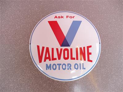 Werbeschild "Valvoline", - Fahrzeuge und Technik