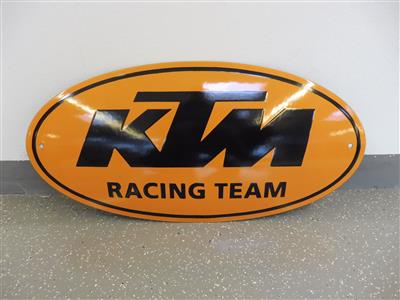 Werbeschild "KTM", - Motorová vozidla a technika
