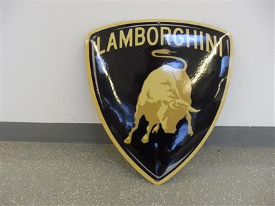 Werbeschild "Lamborghini", - Motorová vozidla a technika