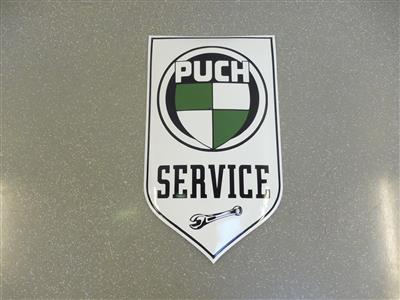 Werbeschild "Puch Service", - Macchine e apparecchi tecnici