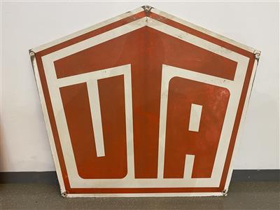Werbeschild "UTA", - Motorová vozidla a technika