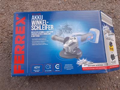 Akku-Winkelschleifer "Ferex", - Motorová vozidla a technika