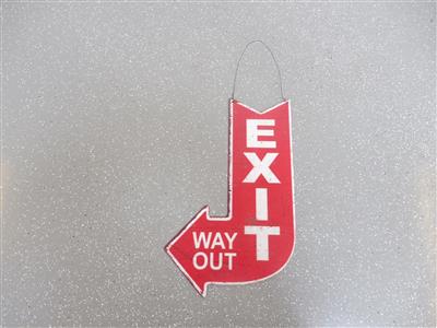 Blechschild "Exit", - Cars and vehicles
