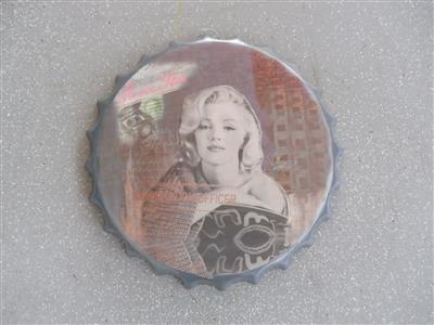 Kronkorken-Blechschild "Marilyn Monroe", - Cars and vehicles