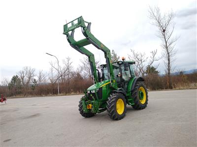 Traktor "Johne Deere 5100R" mit Frontlader "Hauer XB110", - Cars and vehicles