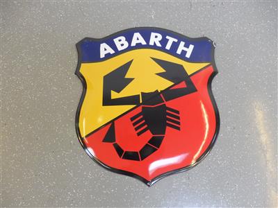 Werbeschild "Abarth", - Cars and vehicles