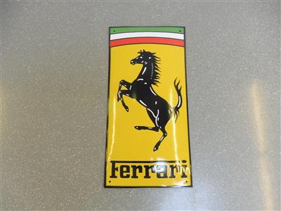 Werbeschild "Ferrari", - Macchine e apparecchi tecnici