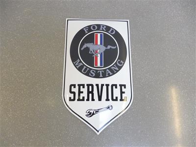 Werbeschild "Ford Mustang Service", - Cars and vehicles
