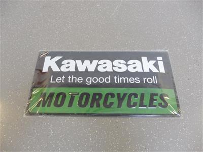 Werbeschild "Kawasaki", - Macchine e apparecchi tecnici