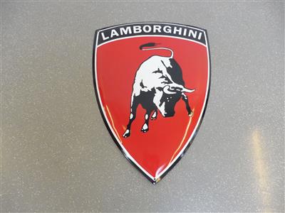 Werbeschild "Lamborghini", - Motorová vozidla a technika