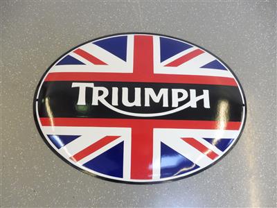 Werbeschild "Triumph", - Cars and vehicles