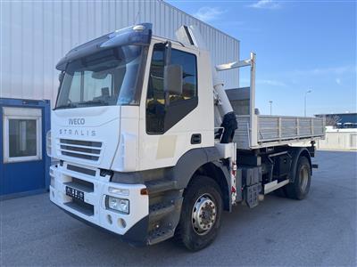 LKW "Iveco Stralis AT190S31 Automatik (Euro 3)" mit Ladekran und 3-Seitenkipper, - Macchine e apparecchi tecnici