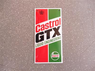 Werbeschild "Castrol GTX", - Fahrzeuge und Technik