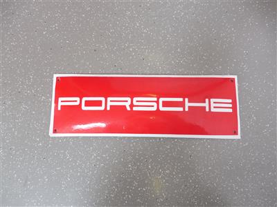 Werbeschild "Porsche", - Macchine e apparecchi tecnici