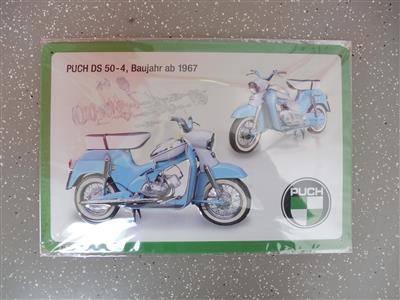 Werbeschild "Puch DS50", - Fahrzeuge und Technik