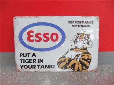Werbeschild "Esso Put a Tiger in your Tank", - Macchine e apparecchi tecnici