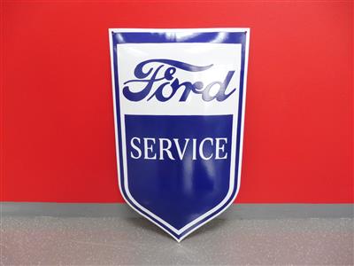 Werbeschild "Ford Service", - Cars and vehicles