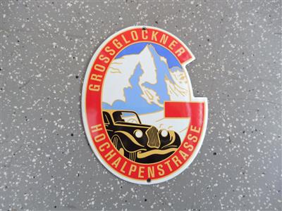 Werbeschild "Grossglockner Hochalpenstrasse", - Cars and vehicles