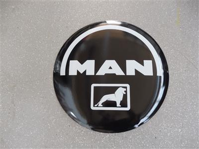 Werbeschild "MAN", - Macchine e apparecchi tecnici