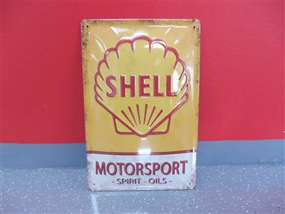 Werbeschild "Shell Motorsport", - Cars and vehicles
