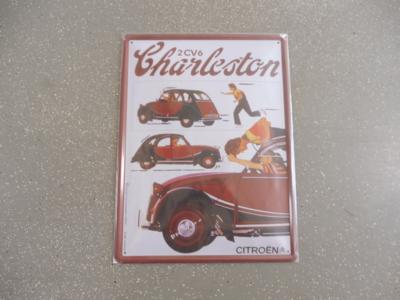 Werbeschild "Citroen Charleston 2CV6", - Fahrzeuge und Technik